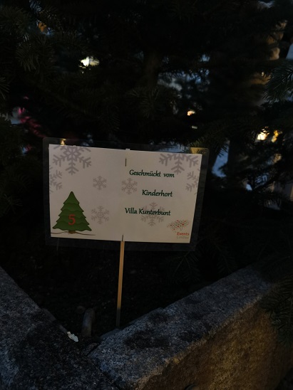 Weihnachtsbaum Schild